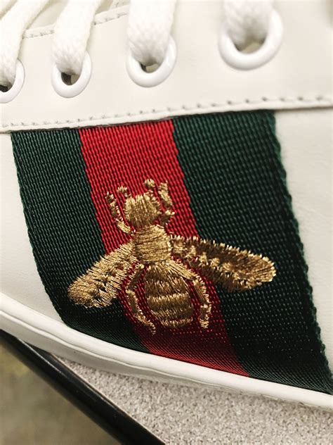 gucci bee sneakers saks|Gucci bee sneakers men's.